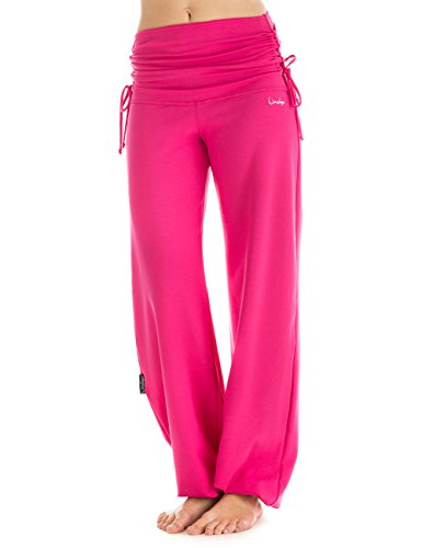 WINSHAPE Damen Wh1 Fitness Freizeit Sport Yoga Pilates Trainingshose, Rosa, L EU von WINSHAPE