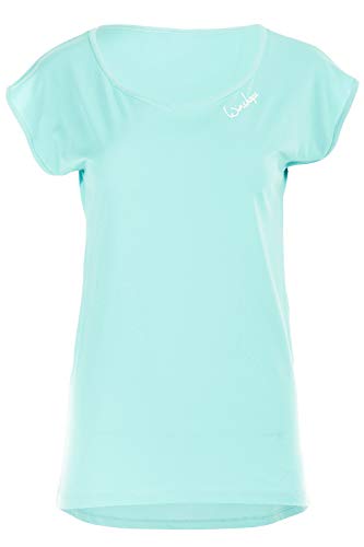 Winshape Damen Ultra leichtes Modal-Kurzarmshirt mit abgerundetem Saum MCT013, All-Fit Style T-Shirt, Mint, S von WINSHAPE