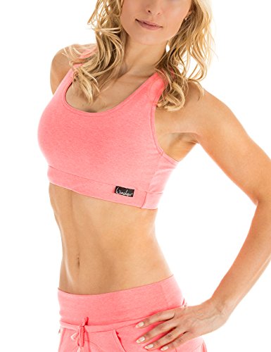 Winshape Damen Sport-BH Bustier WVR1 Fitness Freizeit, Neon Coral, S von WINSHAPE