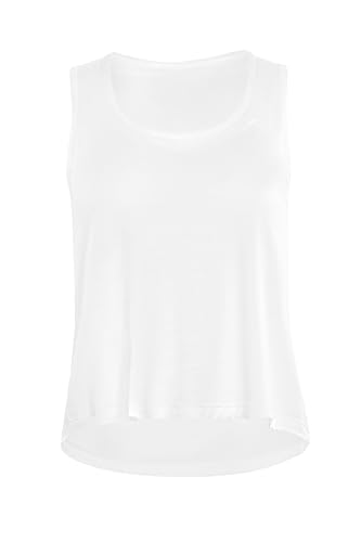 Winshape Damen Seidig Weiches Bambus-tanktop Bamt001 Trägershirt Cami Shirt, Weiß, L EU von WINSHAPE