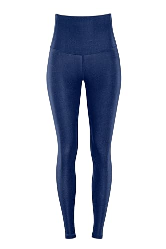 Winshape Damen Functional Comfort Tights Hwl117c “high Waist” Im Jeans Style Mit V-Shape Applikation Und Core-Bund Leggings, Rich-Blue, S EU von WINSHAPE