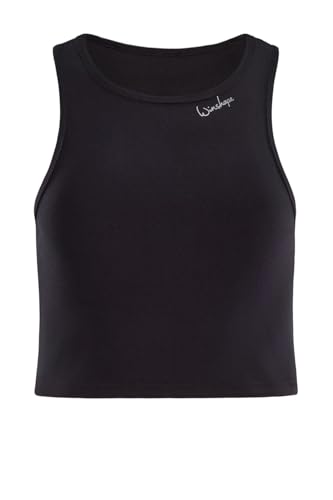 Winshape Damen Functional Light and Soft Cropped Tanktop Aet135ls T-Shirt, Schwarz, XXL EU Winshape Damen Functional Light and Soft Cropped Tanktop Aet135ls T-Shirt, Schwarz, XXL EU von WINSHAPE