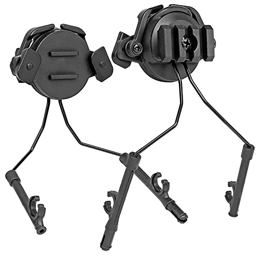 WISEONUS Federung Headset-Halterung Taktischer Airsoft-Helm Schienen-Adapter für Comtac Headsets (schwarz) von WISEONUS