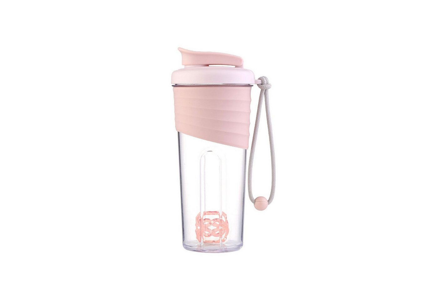 WISHDOR Protein Shaker Proteinshaker Eiweiß Shaker Shake Trinkflasche Wasserflasche 700ml, Aus lebensmittelechten Tritan- und PP-Materialien, (Proteinpulver Fitness Shaker für Männer und Frauen mit Mixerball, spülmaschinengeeignet Shakerflasche mit auslaufsicherem Deckel Griff), BPA-frei für Fitnessstudio Sportarten Picknicks Camping Fitness usw von WISHDOR