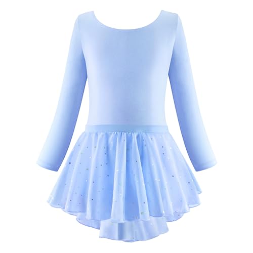WISREMT Ballett Trikots für Mädchen Tanz Rock Trikot Kinder Teenager Ballett Tutu Kleid Kleinkind glänzend Langarm Tanzbekleidung WISREMT Ballett Trikots für Mädchen Tanz Rock Trikot Kinder Teenager Ballett Tutu Kleid Kleinkind glänzend Langarm Tanzbekleidung von WISREMT