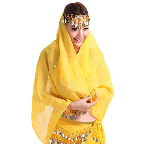 WISREMT Frauen Bauchtanz Schleier Chiffon Tanz Gesicht Schleier Kopftuch Schal Stirnband Kopfbedeckung für Mädchen WISREMT Frauen Bauchtanz Schleier Chiffon Tanz Gesicht Schleier Kopftuch Schal Stirnband Kopfbedeckung für Mädchen von WISREMT