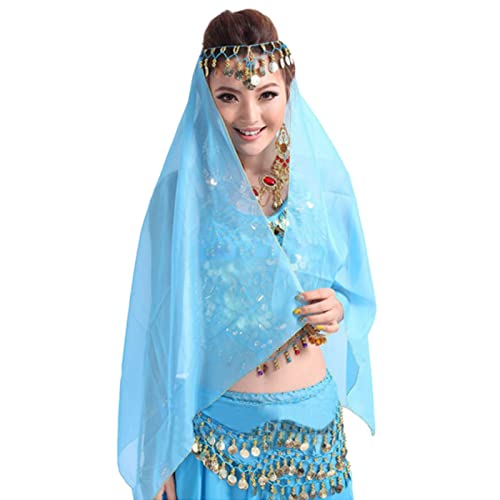 WISREMT Frauen Bauchtanz Schleier Chiffon Tanz Gesicht Schleier Kopftuch Schal Stirnband Kopfbedeckung für Mädchen WISREMT Frauen Bauchtanz Schleier Chiffon Tanz Gesicht Schleier Kopftuch Schal Stirnband Kopfbedeckung für Mädchen von WISREMT