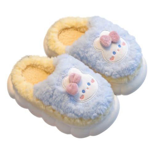 WISREMT Kinder Plüsch Hausschuhe Weiche Baumwolle Haus Schuhe rutschfest Gemütliche Tierschuhe Baby Winter Kleinkind Mädchen Jungen Süße Schuhe Für 2-10T von WISREMT