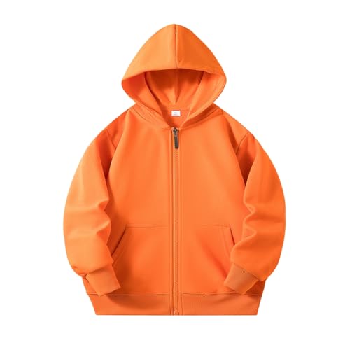 WISREMT Kleinkind Jungen Mädchen Zip Up Hoodies Dünne Kapuzenjacke Einfarbig Langarm Hoodie Sweatshirt Kind Casual Outwear Kleidung von WISREMT