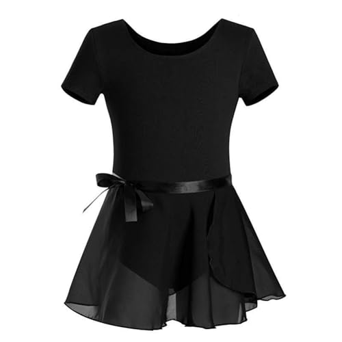 WISREMT Mädchen Ballett Trikots mit abnehmbarem Rock Kleinkind Kinder Kurzarm Ballett Tanzkleid Tutu Rock Trikot 3-10Y WISREMT Mädchen Ballett Trikots mit abnehmbarem Rock Kleinkind Kinder Kurzarm Ballett Tanzkleid Tutu Rock Trikot 3-10Y von WISREMT