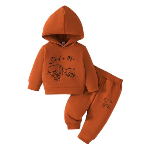WISREMT Neugeborene Baby Jungen Outfit Hoodie Sweatshirt und identische Hosen Kleidung Set Kleinkind Säugling Kinder 2 STÜCKE Herbst 3-24M von WISREMT