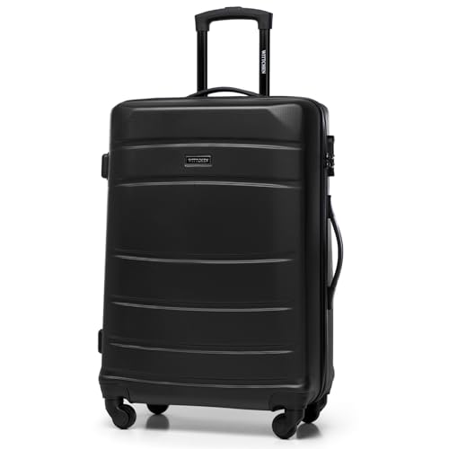 WITTCHEN Mittlerer Koffer Mittelgroßer Trolley Koffer Reisekoffer Check-In Gepäck aus ABS Hartschalen Trolley 4 Rollen Kombinationsschloss Schwarz WITTCHEN Mittlerer Koffer Mittelgroßer Trolley Koffer Reisekoffer Check-In Gepäck aus ABS Hartschalen Trolley 4 Rollen Kombinationsschloss Schwarz von WITTCHEN
