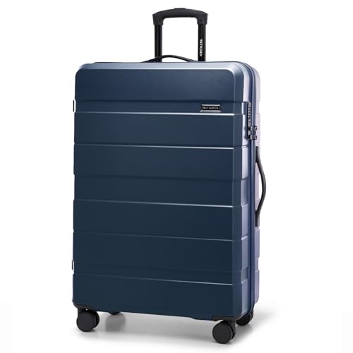 WITTCHEN COMODO Line Großer Koffer Trolley Reisekoffer mit Rollen Groß Hartgepäck aus ABS TSA Schloss Reisekoffer Check-In Gepäck Größe L Marineblau WITTCHEN COMODO Line Großer Koffer Trolley Reisekoffer mit Rollen Groß Hartgepäck aus ABS TSA Schloss Reisekoffer Check-In Gepäck Größe L Marineblau von WITTCHEN
