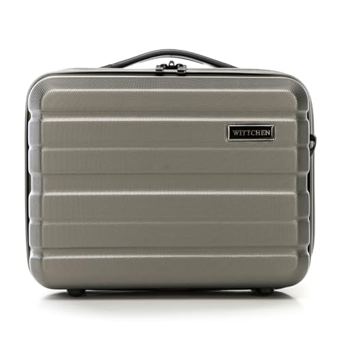 WITTCHEN COMODO Line Kosmetikkoffer Reisegepäck Kulturbeutel Kosmetiketui aus ABS Kosmetiktasche Damen Reiseetui Abnehmbarer Trageriemen Größe XS Gold WITTCHEN COMODO Line Kosmetikkoffer Reisegepäck Kulturbeutel Kosmetiketui aus ABS Kosmetiktasche Damen Reiseetui Abnehmbarer Trageriemen Größe XS Gold von WITTCHEN