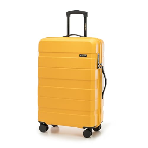 WITTCHEN COMODO Line Mittelgroßer Koffer Trolley Hartgepäck aus ABS TSA Schloss Reisekoffer Check-In Gepäck Größe M Gelb WITTCHEN COMODO Line Mittelgroßer Koffer Trolley Hartgepäck aus ABS TSA Schloss Reisekoffer Check-In Gepäck Größe M Gelb von WITTCHEN