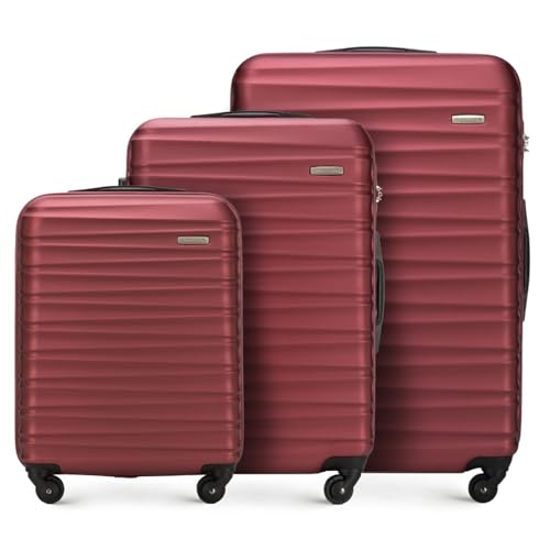 WITTCHEN Reisekoffer 3er Koffer-Set Rollkoffer Trolley Handgepäck Reisekofferset Gepäckset Hartschale aus ABS mit 4 Spinner-Rollen Zahlenschloss Teleskopgriff Groove Line kastanienbraun WITTCHEN Reisekoffer 3er Koffer-Set Rollkoffer Trolley Handgepäck Reisekofferset Gepäckset Hartschale aus ABS mit 4 Spinner-Rollen Zahlenschloss Teleskopgriff Groove Line kastanienbraun von WITTCHEN