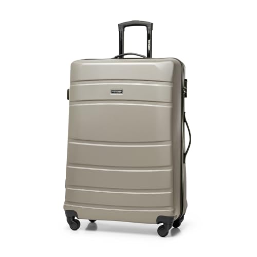 WITTCHEN Großer Koffer Trolley Reisekoffer aus ABS Hartschalenkoffer Trolley 4 Rollen Kombinationsschloss Check-In Gepäck Champagner WITTCHEN Großer Koffer Trolley Reisekoffer aus ABS Hartschalenkoffer Trolley 4 Rollen Kombinationsschloss Check-In Gepäck Champagner von WITTCHEN