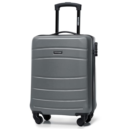 WITTCHEN Handgepäck Trolley Koffer Kabinentasche Kabinenkoffer Handgepäck Reisekoffer aus ABS Hartschalen Trolley 4 Rollen Kombinationsschloss Grau WITTCHEN Handgepäck Trolley Koffer Kabinentasche Kabinenkoffer Handgepäck Reisekoffer aus ABS Hartschalen Trolley 4 Rollen Kombinationsschloss Grau von WITTCHEN