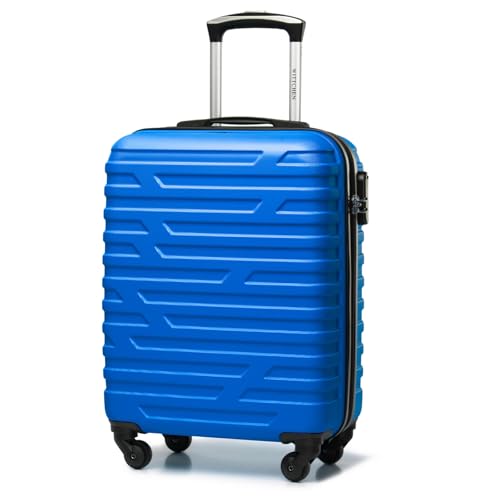WITTCHEN A-line II Kabinengepäck Kabinenkoffer Handgepäck Rollkoffer Reisekoffer Bordkoffer Hartschale ABS Hochwertiger und Stabiler Größe S Blau WITTCHEN A-line II Kabinengepäck Kabinenkoffer Handgepäck Rollkoffer Reisekoffer Bordkoffer Hartschale ABS Hochwertiger und Stabiler Größe S Blau von WITTCHEN