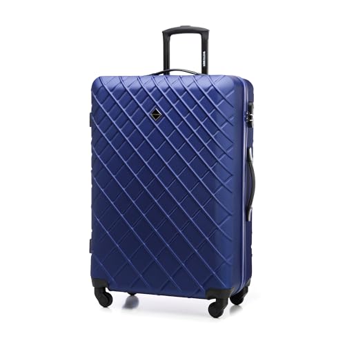WITTCHEN Reisekoffer Rollkoffer Trolley Großer Koffer Handgepäck Hartschale aus ABS mit 4 Spiner Rollen Zahlenschloss Teleskopgriff Classic line Größe XL Dunkelblau WITTCHEN Reisekoffer Rollkoffer Trolley Großer Koffer Handgepäck Hartschale aus ABS mit 4 Spiner Rollen Zahlenschloss Teleskopgriff Classic line Größe XL Dunkelblau von WITTCHEN