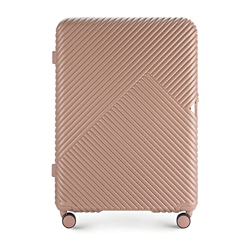 WITTCHEN Reisekoffer Rollkoffer Trolley Großer Koffer Handgepäck Hartschale aus Polycarbonat mit 4 Zwilling-Rollen Zahlenschloss Teleskopgriff GL Style Größe L Puderrosa WITTCHEN Reisekoffer Rollkoffer Trolley Großer Koffer Handgepäck Hartschale aus Polycarbonat mit 4 Zwilling-Rollen Zahlenschloss Teleskopgriff GL Style Größe L Puderrosa von WITTCHEN