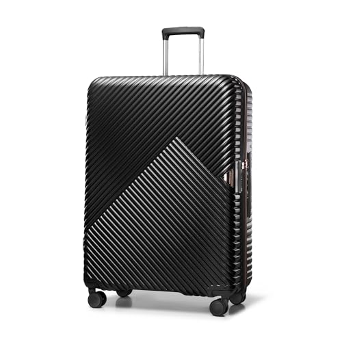 WITTCHEN Reisekoffer Rollkoffer Trolley Großer Koffer Handgepäck Hartschale aus Polycarbonat mit 4 Zwilling-Rollen Zahlenschloss Teleskopgriff GL Style Größe L Schwarz WITTCHEN Reisekoffer Rollkoffer Trolley Großer Koffer Handgepäck Hartschale aus Polycarbonat mit 4 Zwilling-Rollen Zahlenschloss Teleskopgriff GL Style Größe L Schwarz von WITTCHEN