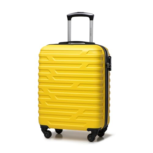 WITTCHEN A-line II Kabinengepäck Kabinenkoffer Handgepäck Rollkoffer Reisekoffer Bordkoffer Hartschale ABS Hochwertiger und Stabiler Größe S Gelb WITTCHEN A-line II Kabinengepäck Kabinenkoffer Handgepäck Rollkoffer Reisekoffer Bordkoffer Hartschale ABS Hochwertiger und Stabiler Größe S Gelb von WITTCHEN