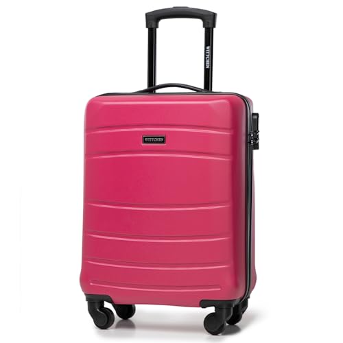 WITTCHEN Handgepäck Trolley Koffer Kabinentasche Kabinenkoffer Handgepäck Reisekoffer aus ABS Hartschalen Trolley 4 Rollen Kombinationsschloss Rosa WITTCHEN Handgepäck Trolley Koffer Kabinentasche Kabinenkoffer Handgepäck Reisekoffer aus ABS Hartschalen Trolley 4 Rollen Kombinationsschloss Rosa von WITTCHEN