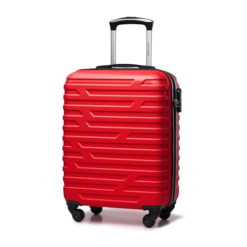 WITTCHEN A-line II Kabinengepäck Handgepäck Bordkoffer Hartschale ABS Hochwertiger und Stabiler Größe S Rot von WITTCHEN
