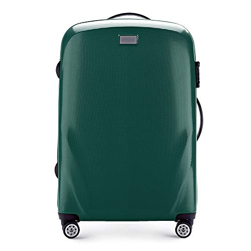 WITTCHEN PC Ultra Light Hartgepäck Reisekoffer Trolley Koffer Mittlerer Koffer aus Polycarbonat Vier Lenkrollen TSA Kombinationsschloss Aluminium Teleskopgriff Größe M Grün WITTCHEN PC Ultra Light Hartgepäck Reisekoffer Trolley Koffer Mittlerer Koffer aus Polycarbonat Vier Lenkrollen TSA Kombinationsschloss Aluminium Teleskopgriff Größe M Grün von WITTCHEN