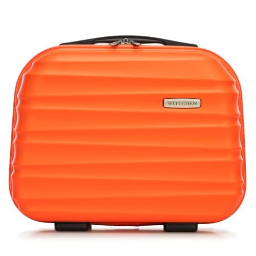 WITTCHEN Kosmetikkoffer Reisekoffer Handgepäck Kabinengepäck Rollkoffer Hartschale aus ABS Zahlenschloss Reisegepäck Kulturbeutel Kosmetiketui Kosmetikkofer Kosmetiktasche Damen Groove Line orange WITTCHEN Kosmetikkoffer Reisekoffer Handgepäck Kabinengepäck Rollkoffer Hartschale aus ABS Zahlenschloss Reisegepäck Kulturbeutel Kosmetiketui Kosmetikkofer Kosmetiktasche Damen Groove Line orange von WITTCHEN