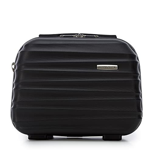 WITTCHEN Kosmetikkoffer Reisekoffer Handgepäck Kabinengepäck Rollkoffer Hartschale aus ABS Zahlenschloss Reisegepäck Kulturbeutel Kosmetikkofer Kosmetiktasche Damen Groove Line schwarz WITTCHEN Kosmetikkoffer Reisekoffer Handgepäck Kabinengepäck Rollkoffer Hartschale aus ABS Zahlenschloss Reisegepäck Kulturbeutel Kosmetikkofer Kosmetiktasche Damen Groove Line schwarz von WITTCHEN
