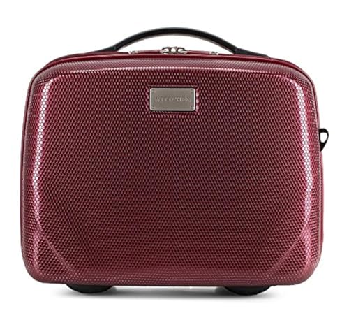WITTCHEN PC Ultra Light Kosmetiktasche Kosmetikkoffer Kulturbeutel Beauty Case aus Polycarbonat Handgriff Schultergurt Elastische Band Größe XS Dunkelrot WITTCHEN PC Ultra Light Kosmetiktasche Kosmetikkoffer Kulturbeutel Beauty Case aus Polycarbonat Handgriff Schultergurt Elastische Band Größe XS Dunkelrot von WITTCHEN