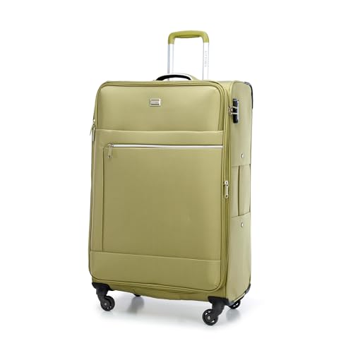 WITTCHEN MIRA Line Großer Koffer Gepäck Weichgepäck Trolley Reisekoffer Rollkoffer aus Polyester Tragegriff Teleskopgriff Vier Lenkrollen TSA Kombinationschloss Größe L Grün WITTCHEN MIRA Line Großer Koffer Gepäck Weichgepäck Trolley Reisekoffer Rollkoffer aus Polyester Tragegriff Teleskopgriff Vier Lenkrollen TSA Kombinationschloss Größe L Grün von WITTCHEN