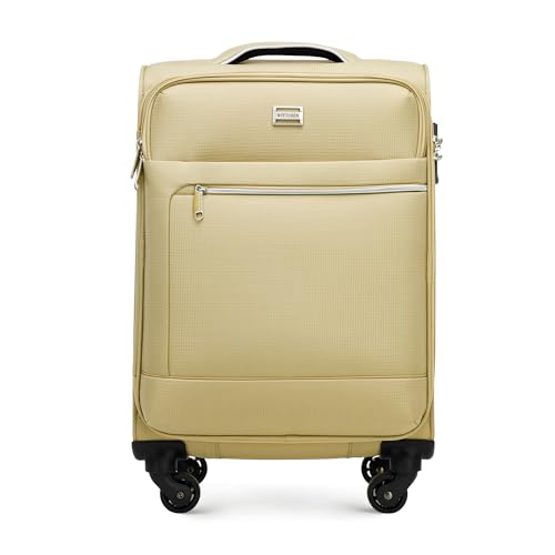 WITTCHEN MIRA Line Kabinenkoffer Handgepäck Kabinengepäck Weichgepäck Kleines Gepäck Reisekoffer aus Polyester Tragegriff Teleskopgriff Vier Lenkrollen TSA Kombinationschloss Größe S Beige WITTCHEN MIRA Line Kabinenkoffer Handgepäck Kabinengepäck Weichgepäck Kleines Gepäck Reisekoffer aus Polyester Tragegriff Teleskopgriff Vier Lenkrollen TSA Kombinationschloss Größe S Beige von WITTCHEN