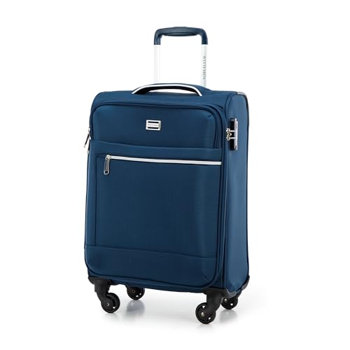 WITTCHEN MIRA Line Kabinenkoffer Handgepäck Kabinengepäck Weichgepäck Kleines Gepäck Reisekoffer aus Polyester Tragegriff Teleskopgriff Vier Lenkrollen TSA Kombinationschloss Größe S Marineblau WITTCHEN MIRA Line Kabinenkoffer Handgepäck Kabinengepäck Weichgepäck Kleines Gepäck Reisekoffer aus Polyester Tragegriff Teleskopgriff Vier Lenkrollen TSA Kombinationschloss Größe S Marineblau von WITTCHEN