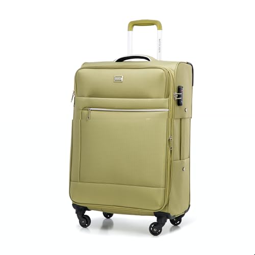 WITTCHEN MIRA Line Mittlerer Koffer Gepäck Weichgepäck Trolley Reisekoffer Rollkoffer aus Polyester Tragegriff Teleskopgriff Vier Lenkrollen TSA Kombinationschloss Größe M Grün WITTCHEN MIRA Line Mittlerer Koffer Gepäck Weichgepäck Trolley Reisekoffer Rollkoffer aus Polyester Tragegriff Teleskopgriff Vier Lenkrollen TSA Kombinationschloss Größe M Grün von WITTCHEN