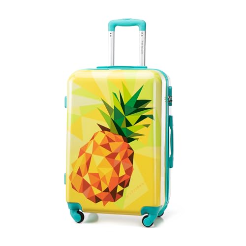 WITTCHEN Mittlerer Koffer Young-Kollektion ABS mit Polycarbonat Beschichtung und Teleskopgriff Reisekoffer Trolley Hartschalenkoffer Größe M 62L Gelb WITTCHEN Mittlerer Koffer Young-Kollektion ABS mit Polycarbonat Beschichtung und Teleskopgriff Reisekoffer Trolley Hartschalenkoffer Größe M 62L Gelb von WITTCHEN