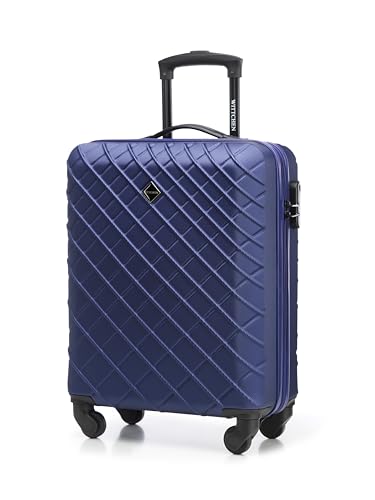 WITTCHEN Reisekoffer Handgepäck Kabinengepäck Rollkoffer Hartschale aus ABS mit 4 Spiner Rollen Zahlenschloss Teleskopgriff Classic line Größe M Dunkelblau WITTCHEN Reisekoffer Handgepäck Kabinengepäck Rollkoffer Hartschale aus ABS mit 4 Spiner Rollen Zahlenschloss Teleskopgriff Classic line Größe M Dunkelblau von WITTCHEN