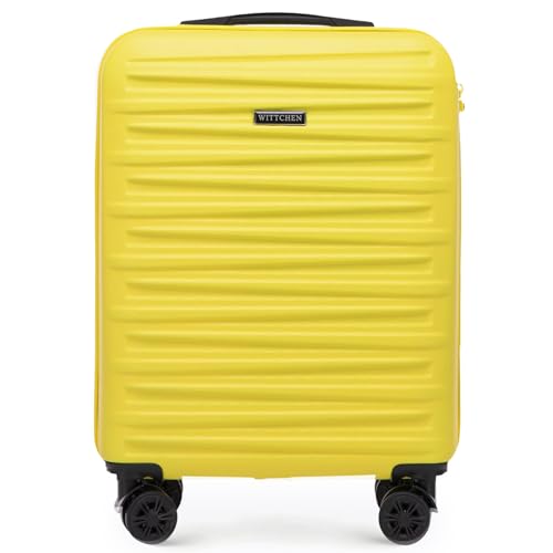 WITTCHEN Skyspeed Line Kabinenkoffer Kleines Kabinengepäck ABS Hartschalenkoffer Reisekoffer Rollkoffer Kleiner Koffer Trolley Kombinationsschloss Teleskopgriff 4 Rollen Gelb WITTCHEN Skyspeed Line Kabinenkoffer Kleines Kabinengepäck ABS Hartschalenkoffer Reisekoffer Rollkoffer Kleiner Koffer Trolley Kombinationsschloss Teleskopgriff 4 Rollen Gelb von WITTCHEN