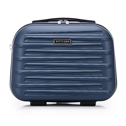 WITTCHEN Skyspeed Line Kosmetikkoffer Reisegepäck ABS Hartschalenkoffer Kulturbeutel Kosmetiketui Kosmetiktasche Damen Schultergurt Elastischer Koffergurt Marineblau WITTCHEN Skyspeed Line Kosmetikkoffer Reisegepäck ABS Hartschalenkoffer Kulturbeutel Kosmetiketui Kosmetiktasche Damen Schultergurt Elastischer Koffergurt Marineblau von WITTCHEN