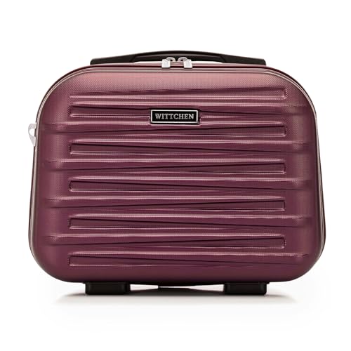 WITTCHEN Skyspeed Line Kosmetikkoffer Reisegepäck ABS Hartschalenkoffer Kulturbeutel Kosmetiketui Kosmetiktasche Damen Schultergurt Elastischer Koffergurt Maroon WITTCHEN Skyspeed Line Kosmetikkoffer Reisegepäck ABS Hartschalenkoffer Kulturbeutel Kosmetiketui Kosmetiktasche Damen Schultergurt Elastischer Koffergurt Maroon von WITTCHEN