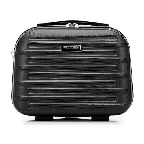 WITTCHEN Skyspeed Line Kosmetikkoffer Reisegepäck ABS Hartschalenkoffer Kulturbeutel Kosmetiketui Kosmetiktasche Damen Schultergurt Elastischer Koffergurt Schwarz WITTCHEN Skyspeed Line Kosmetikkoffer Reisegepäck ABS Hartschalenkoffer Kulturbeutel Kosmetiketui Kosmetiktasche Damen Schultergurt Elastischer Koffergurt Schwarz von WITTCHEN
