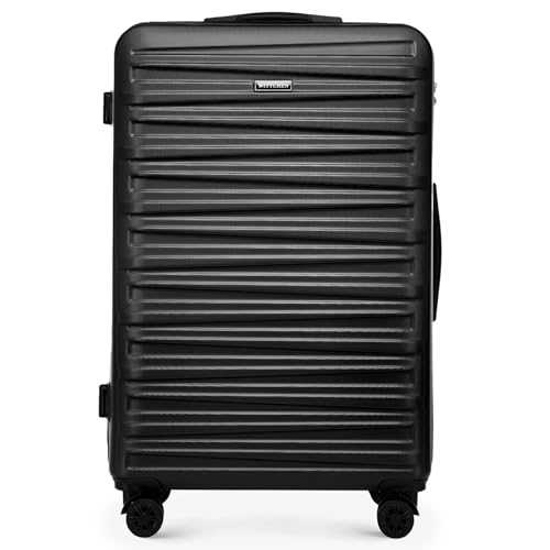 WITTCHEN Skyspeed Line Reisegepäck Großer Koffer Hartschalenkoffer ABS Groß Rollkoffer Trolley Check-In Gepäck Kombinationsschloss Teleskopgriff 4 Rollen Schwarz WITTCHEN Skyspeed Line Reisegepäck Großer Koffer Hartschalenkoffer ABS Groß Rollkoffer Trolley Check-In Gepäck Kombinationsschloss Teleskopgriff 4 Rollen Schwarz von WITTCHEN