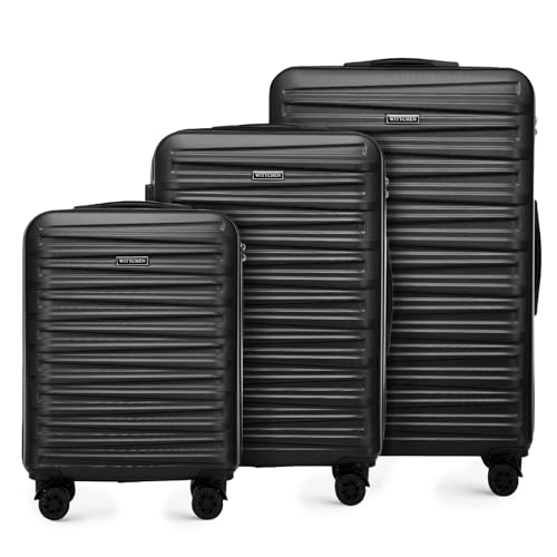 WITTCHEN Skyspeed Line Reisekoffer 3er Koffer-Set Rollkoffer Trolley Handgepäck Reisekofferset ABS Hartschalenkoffer Kombinationsschloss Teleskopgriff 4 Rollen Schwarz WITTCHEN Skyspeed Line Reisekoffer 3er Koffer-Set Rollkoffer Trolley Handgepäck Reisekofferset ABS Hartschalenkoffer Kombinationsschloss Teleskopgriff 4 Rollen Schwarz von WITTCHEN