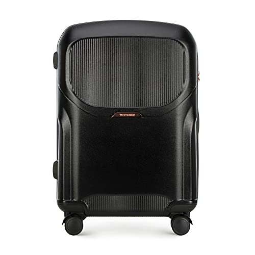 WITTCHEN Stilvoller Mittelgroßer Koffer Reisekoffer Trolley Mittlerer Koffer Strapazierfähigem Polycarbonat Trolley 4 Doppel-Lenkrollen TSA Zahlenschloss 3,8 kg 65 L Größe M Gedämpftes Schwarz WITTCHEN Stilvoller Mittelgroßer Koffer Reisekoffer Trolley Mittlerer Koffer Strapazierfähigem Polycarbonat Trolley 4 Doppel-Lenkrollen TSA Zahlenschloss 3,8 kg 65 L Größe M Gedämpftes Schwarz von WITTCHEN