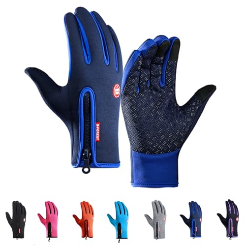 WIWIDANG Freezer Thermo Handschuhe, Freezer Thermo Pro Handschuhe, Thermo Handschuhe Herren Damen Thermohandschuhe Winter (Navy Blue, S) von WIWIDANG