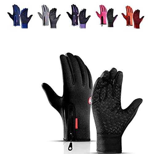 WIWIDANG Frostfit - Thermo Handschuhe Winddicht Wasserdicht, Fahrrad-Thermohandschuhe, Warme Winterhandschuhe Mit Touchscreen Funktion (Schwarz, XL) von WIWIDANG