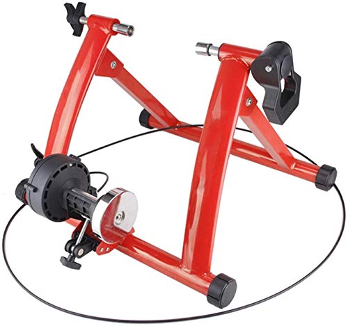 Indoor-Trainerständer für Fahrräder, magnetischer, Faltbarer Turbotrainer für Fahrräder, Fahrtrainer mit Kraftdämpfung für 26- bis 28-Zoll-Fahrräder (schwarz) von WJFLUCK
