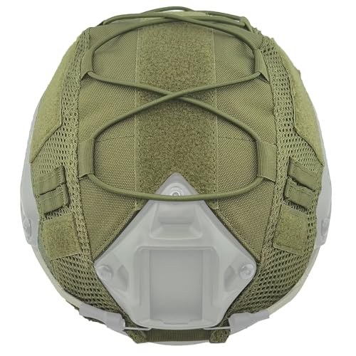 Taktischer Helmüberzug, Hochwertiger 1000D Oxford-Stoff, FAST Airsoft-Helmüberzug, Airsoft-Helmzubehör, In Größe M/L für Airsoft-Paintball-Helm von WJHHTAC
